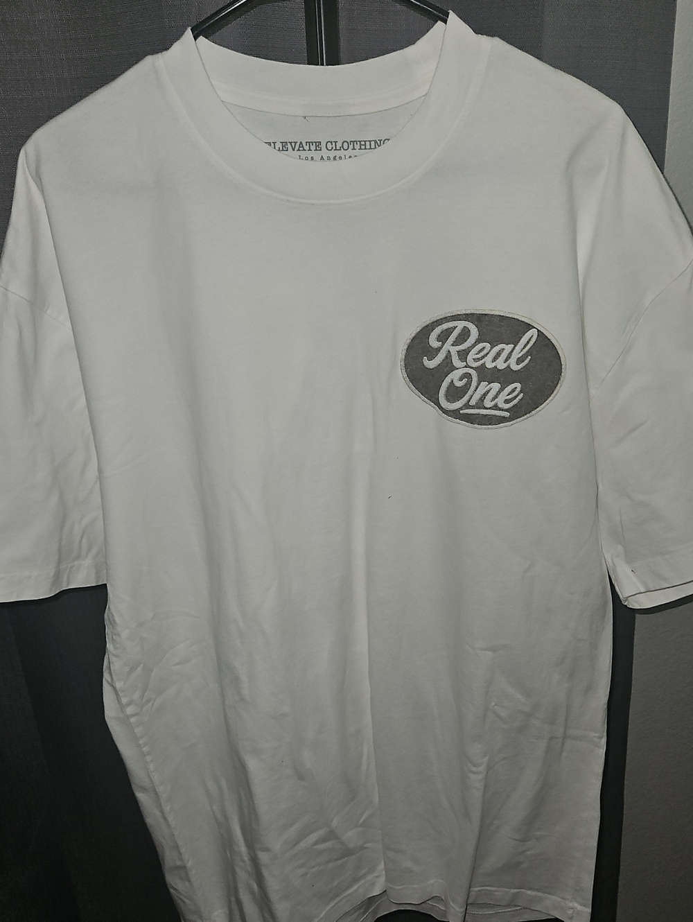 Real One White Graphic Tee - Men - NWOT - XL - Puffprint / Heavyweight